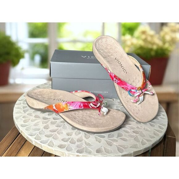 Vionic Cassie Orthotic Slip-On Sandals Arch Support Flip Flop Comfort Women’s 7 - Picture 2 of 9